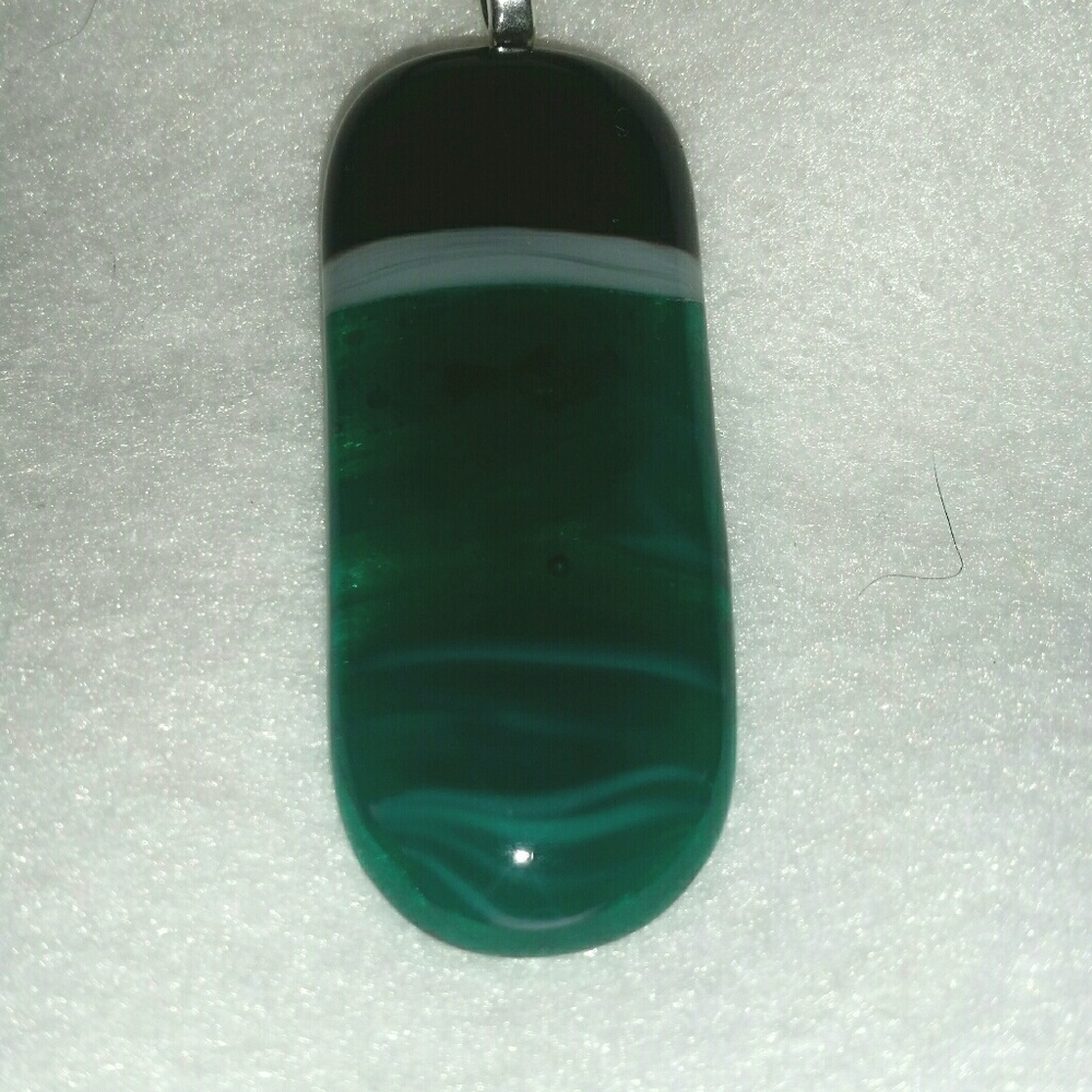 Fused glass pendant